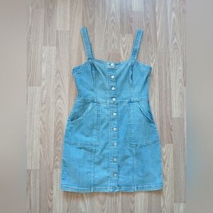 H&M Divided Women's Denim Button-Front Dress